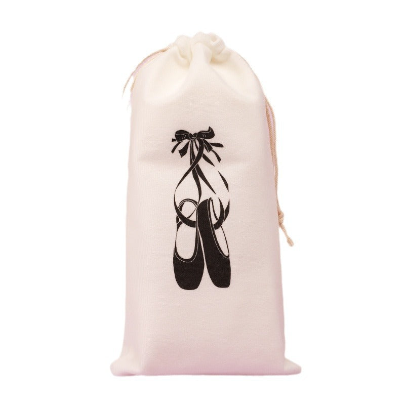 Drawstring Dance Shoe Bag – Printed Ballet Shoe Storage Pouch