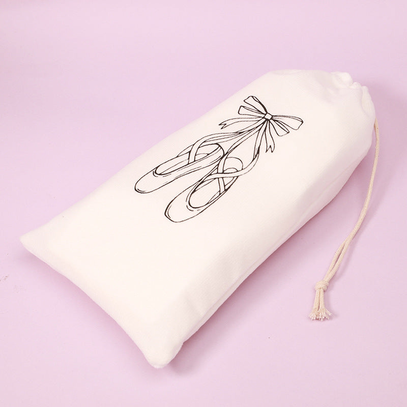 Velvet Ballet Shoe Bag – Drawstring Dance Shoe Storage Pouch