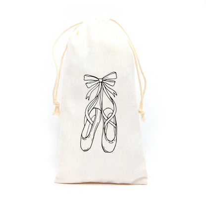 Velvet Ballet Shoe Bag – Drawstring Dance Shoe Storage Pouch