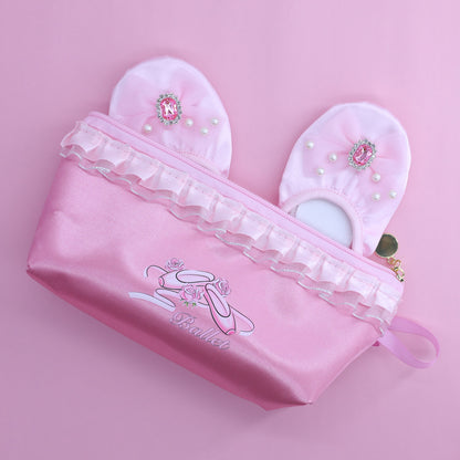 Pink Dance Shoe Bag – Oxford Cloth Ballet Shoe Storage Pouch