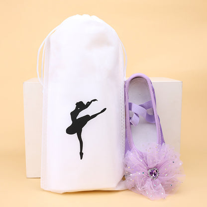 Ballet Shoe Drawstring Bag – Spunlace Dance Shoe Storage Pouch