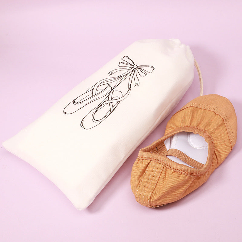 Velvet Ballet Shoe Bag – Drawstring Dance Shoe Storage Pouch